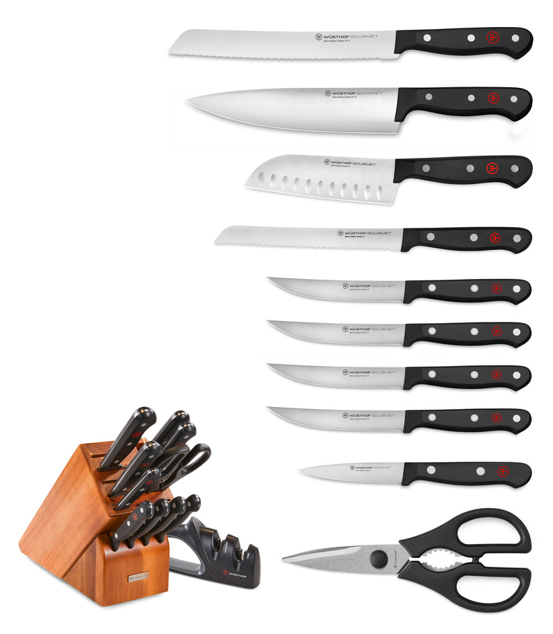 Gourmet 12-Piece Knife Block Set