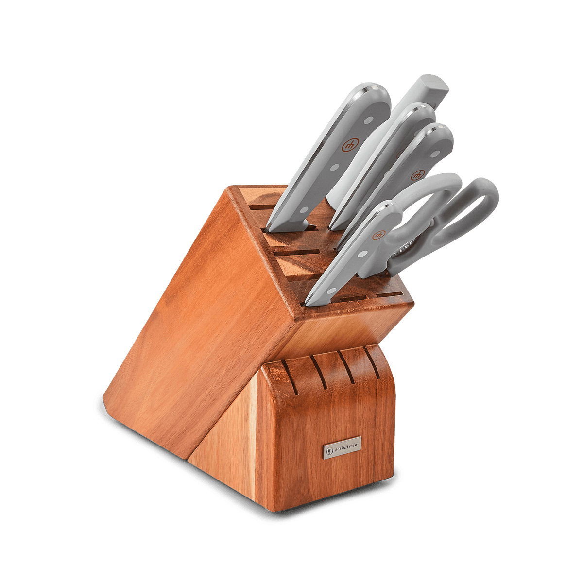 Gourmet Grey 7-Piece Knife Block Set
