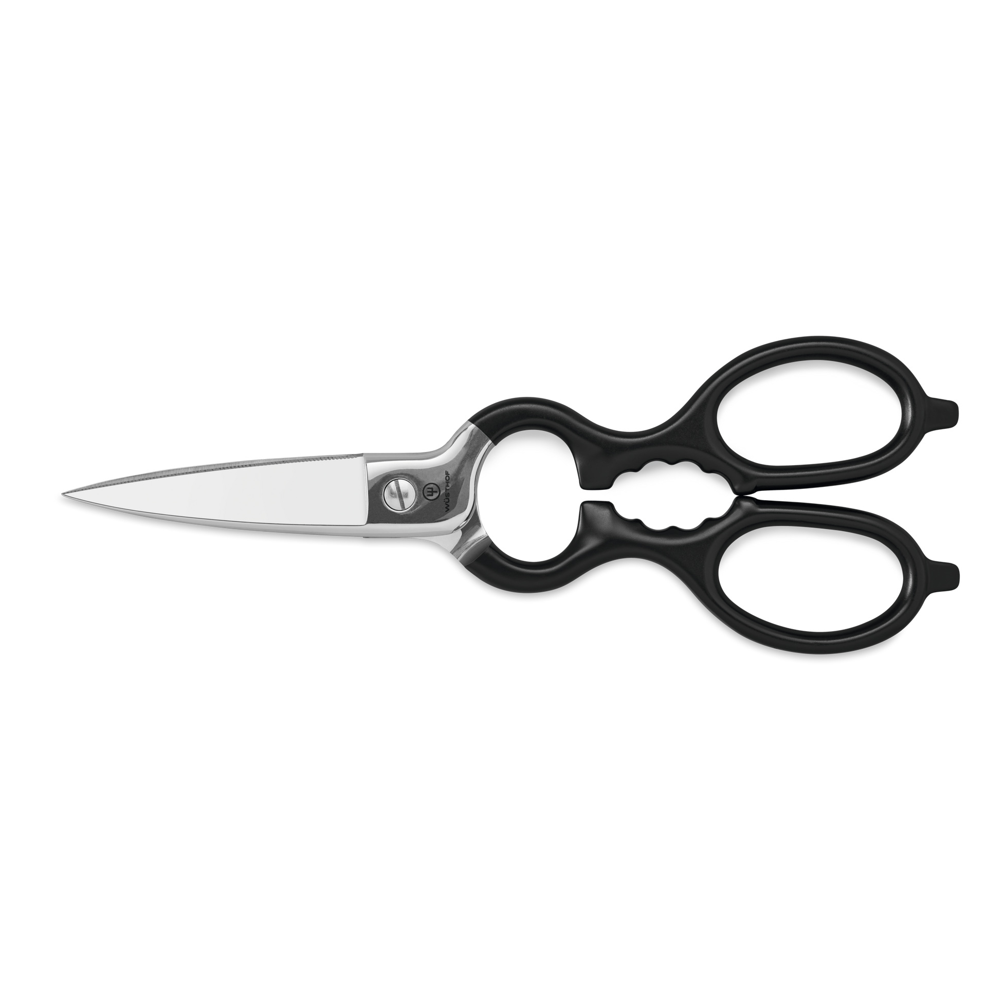 Stainless Kitchen Shears with Synthetic Grips featuring sharp stainless steel blades and ergonomic handles for comfortable, precise kitchen cutting tasks.