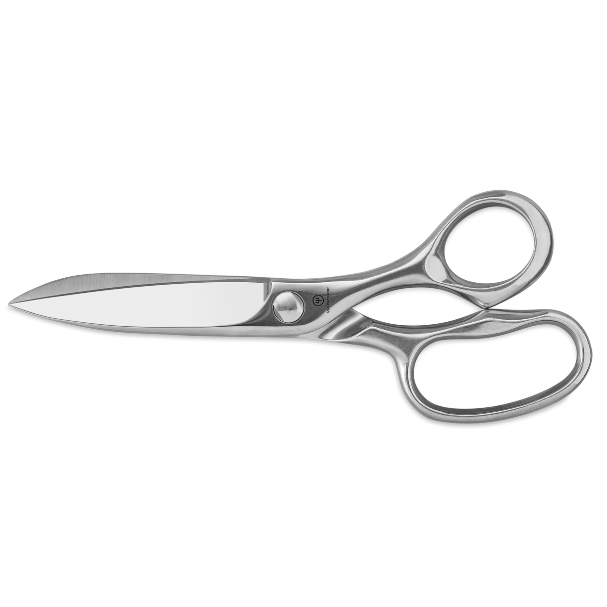 8" Kitchen Shears crafted from polished stainless steel with sharp blades and ergonomically designed handles for precise cutting performance.