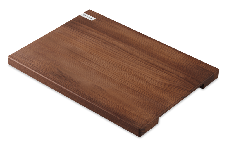 Heat-Treated Beech Cutting Board with a rich, smooth wood surface and precision edges for durable and stylish kitchen prep.